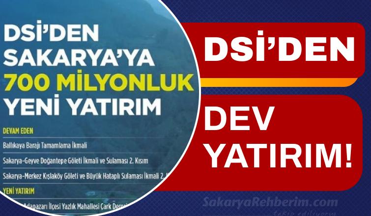 DSİ'den Dev Yatırım!