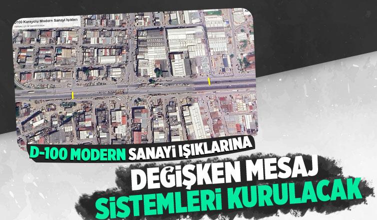 D-100 Modern Sanayi ışıkları için uyarı