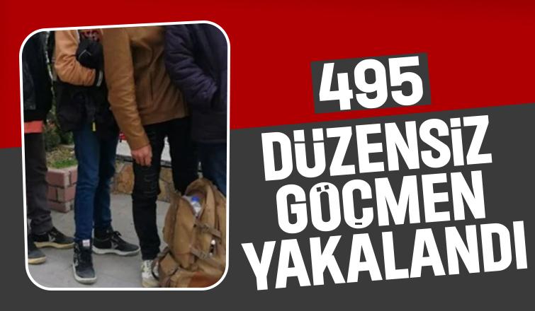 Sakarya'da 495 düzensiz göçmen yakalandı