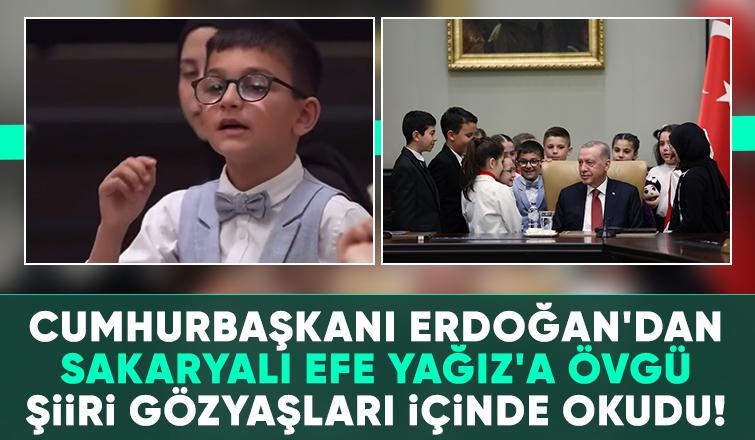 Cumhurbaşkanından Sakaryalı Efe Yağız'a övgü