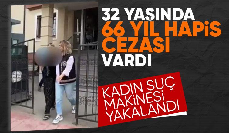 66 yıl hapisle aranan kadın hırsız yakalandı