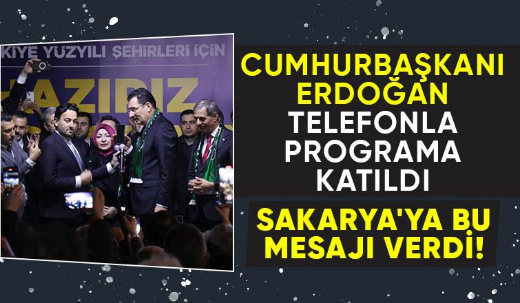 Cumhurbaşkanı Alemdar'ın tanıtım programına telefonla katıldı