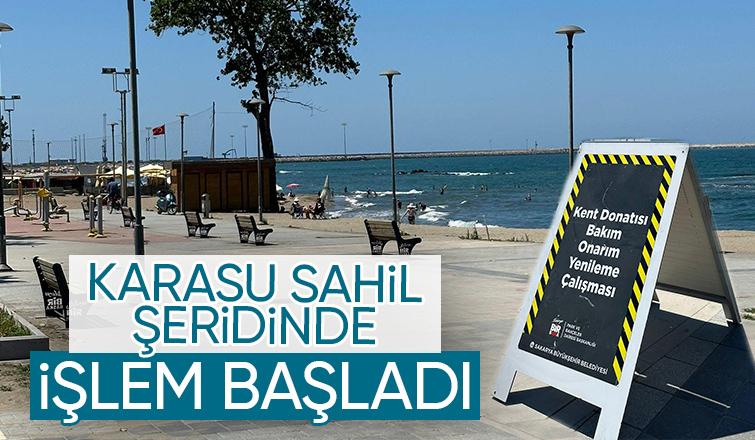 Karasu sahilinde mobilyalarını sil baştan