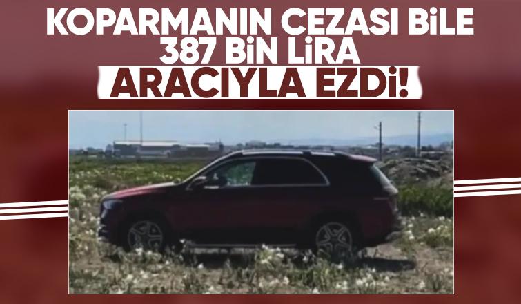 Koparılması 387 bin lirayken aracını üzerlerine park etti!