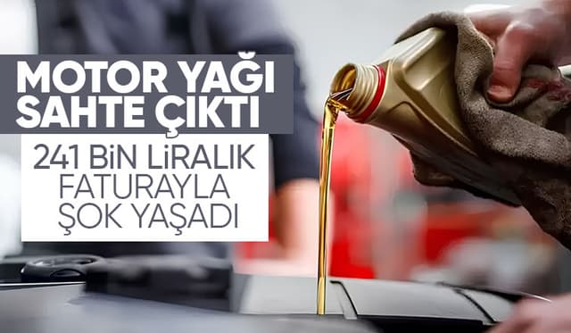 Sahte motor yağı aracında 241 bin liralık hasara yol açtı