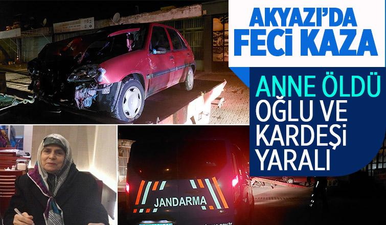 Hastane dönüşü feci kaza: 1 ölü, 2 yaralı