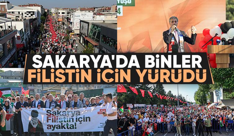 Sakarya'da büyük Filistin yürüyüşü