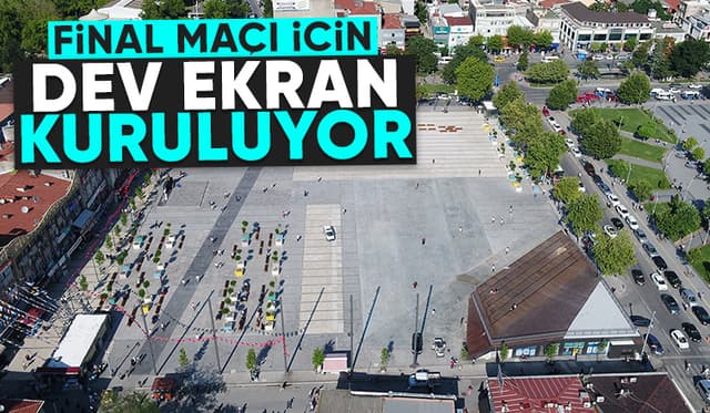 Büyükşehir finale gidemeyenler için dev ekran kuruyor