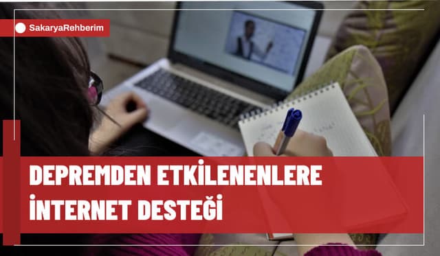 Depremden etkilenenlere internet desteği