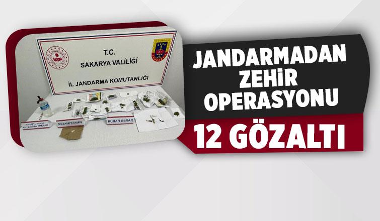 Sakaryada jandarmadan uyuşturucu operasyonu