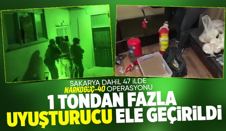 NARKOGÜÇ-40 operasyonunda 1 tondan fazla uyuşturucu ele geçti