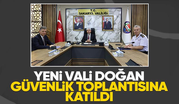 Vali Rahmi Doğan güvenlik toplantısına katıldı