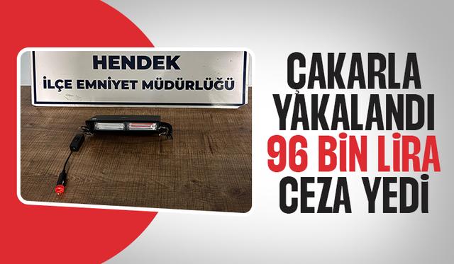 Aracına çakar taktı 96 bin lira ceza kesildi