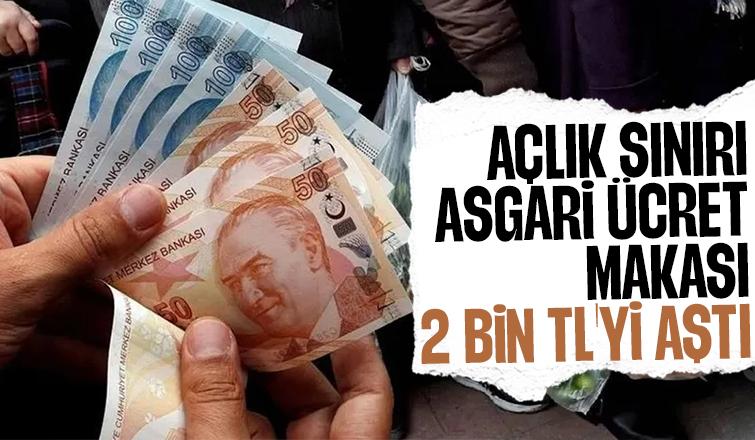 Açlık sınırı asgari ücreti geçti