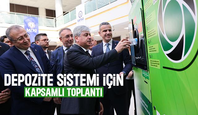 Sakarya'da depozito sistemi için toplantı yapıldı