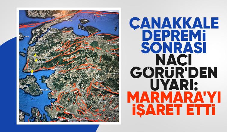 Naci Görür'den uyarı: Marmara'da stres birikiyor