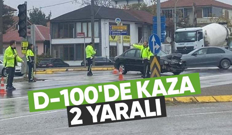 Otomobiller çarpıştı: 2 yaralı