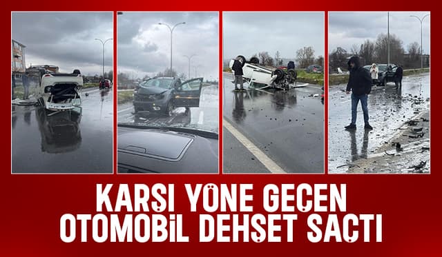 Karasu'da feci kaza: yaralılar var