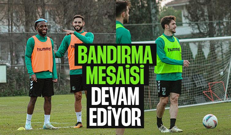 Sakaryaspor Bandırma maçının hazırlıklarını sürdürdü