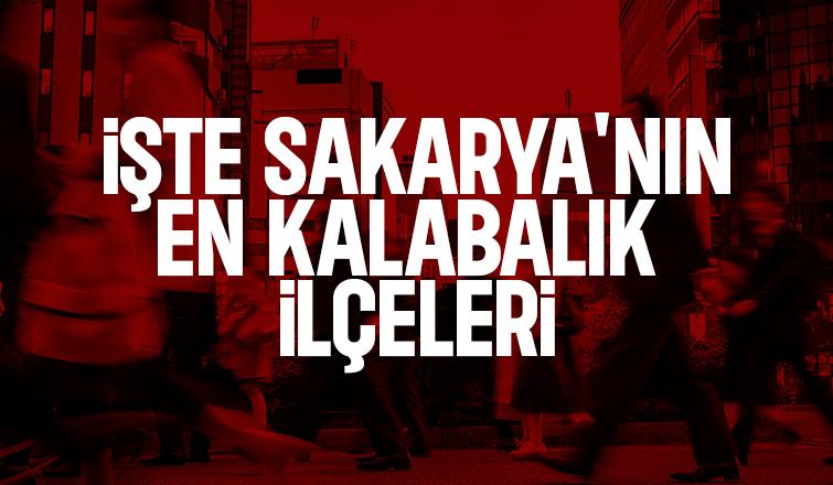 Sakarya'nın ilçe ilçe nüfus sayıları