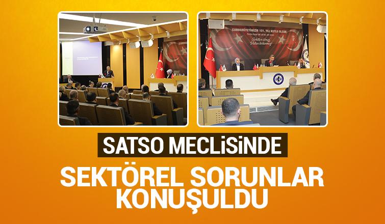 SATSO meclisinde sektörel sorunlar ele alındı