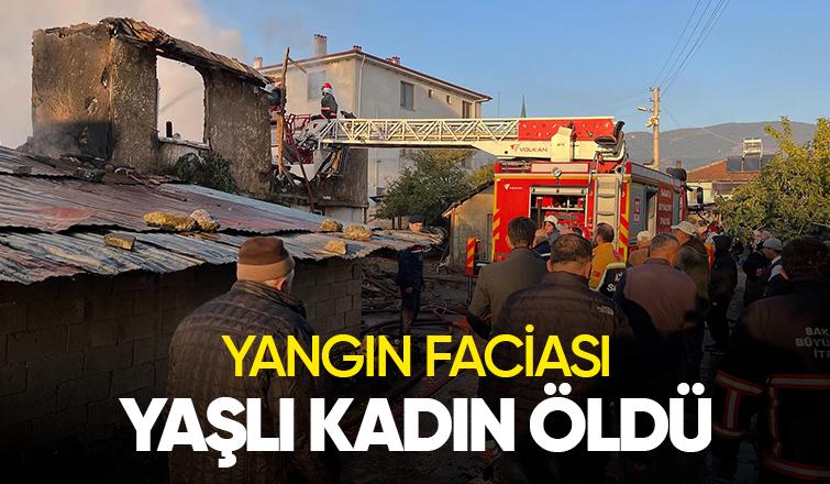 Yanan evde yaşlı kadının cesedi bulundu