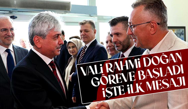 Sakarya Valisi Rahmi Doğan göreve başladı