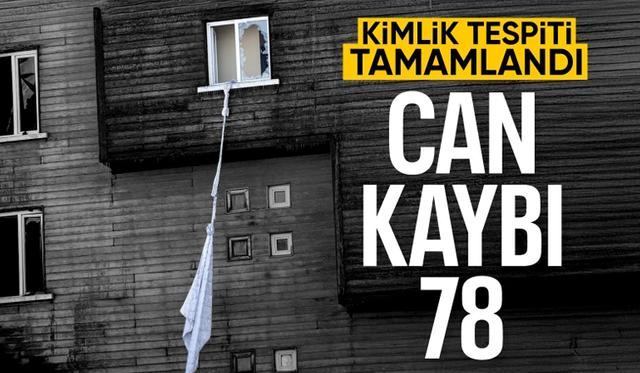 Adalet Bakanlığı açıkladı: Yangında 78 kişi hayatını kaybetti