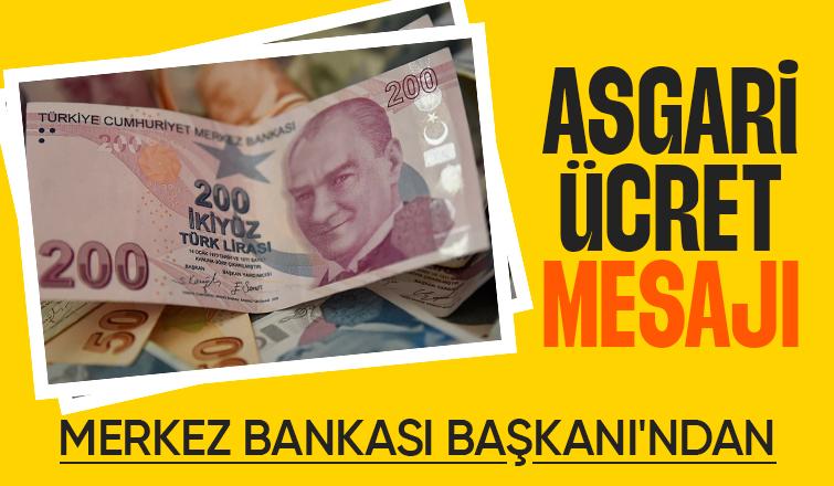 Asgari ücreti için dikkat çeken mesaj