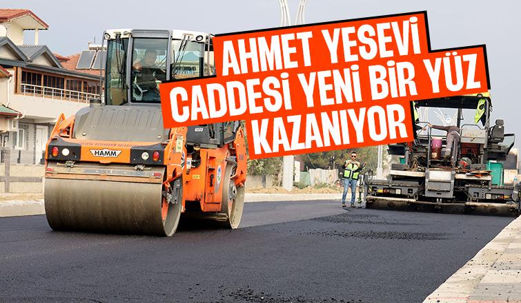 Ahmet Yesevi Caddesi yenileniyor