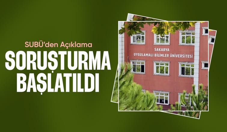 SUBÜ'den tepki çeken olayla ilgili açıklama