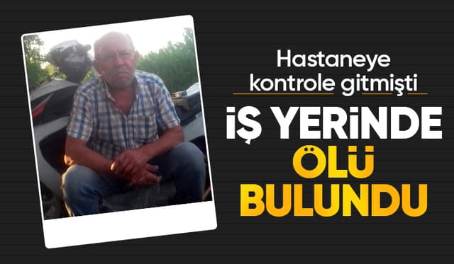 Sanayideki iş yerinde ölü bulundu