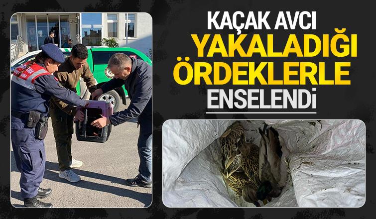 Kaçak avcı kaçamadı