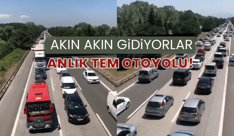 TEM Sakarya geçişinde trafik durma noktasına geldi