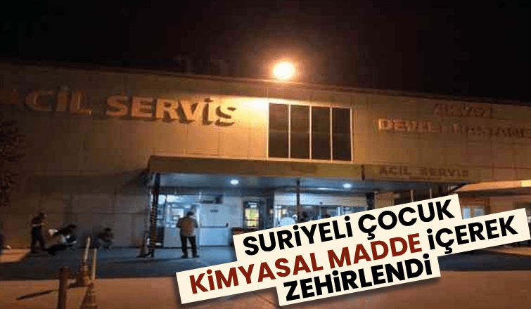 Kimyasal madde içerek zehirlendi