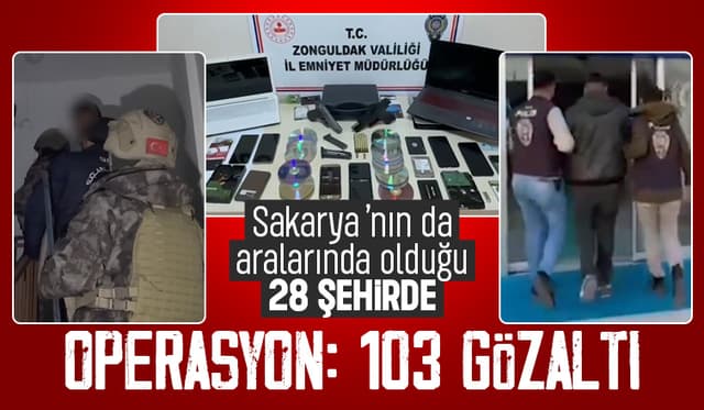 Sakarya dahil 28 ilde operasyon