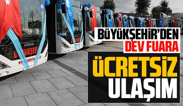 Süs bitkiciliği fuarına ücretsiz ulaşım