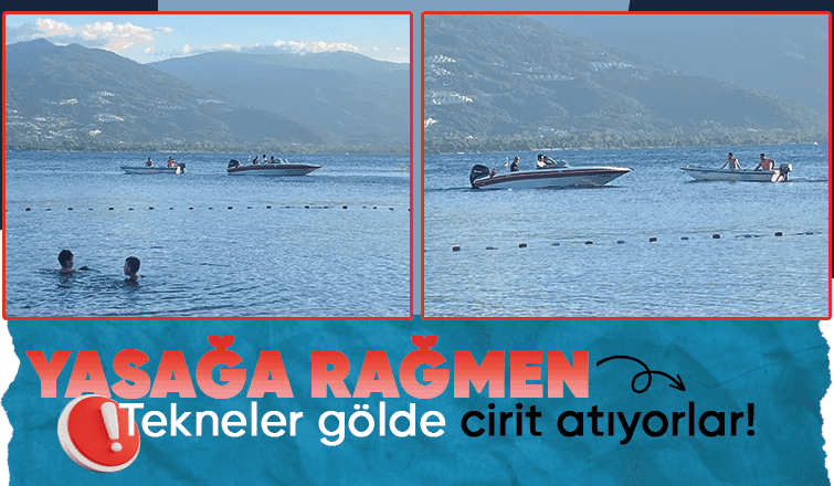 Sapanca Gölü'nde tekneler yasağa rağmen kullanılıyor