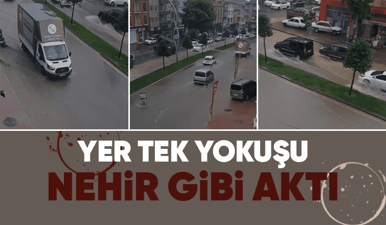 Sakarya'da caddeler göle döndü