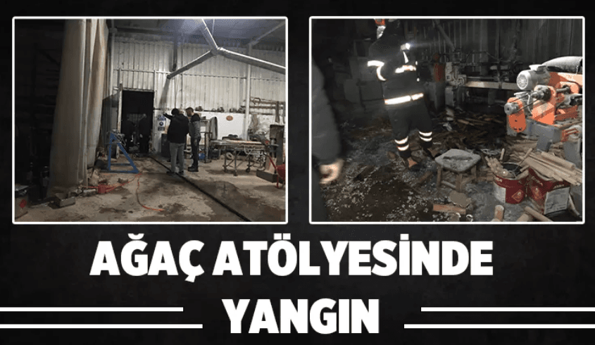 Akyazı'da Atölye Yangını 