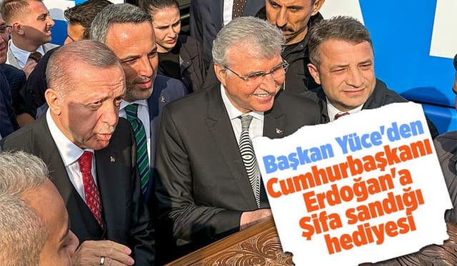 Başkan Yüce'den Cumhurbaşkanı'na özel hediye