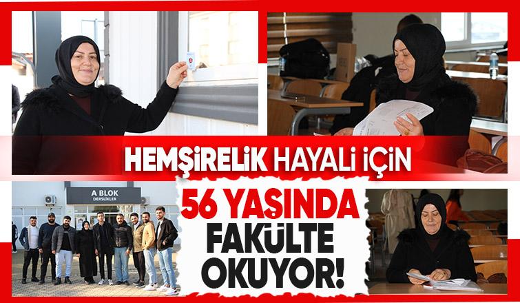 Üç çocuk annesi hemşirelik hayalini gerçeğe dönüştürüyor