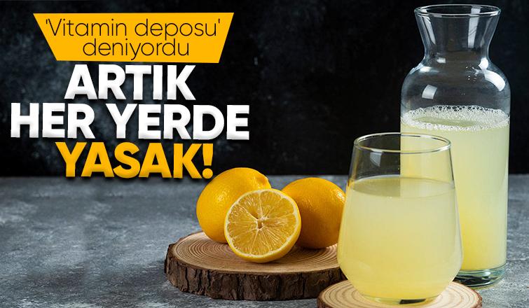 Limon suyu görünümlü ürünlerin satışı yasaklandı