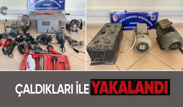 Hırsızlık şüphelisi yakayı ele verdi