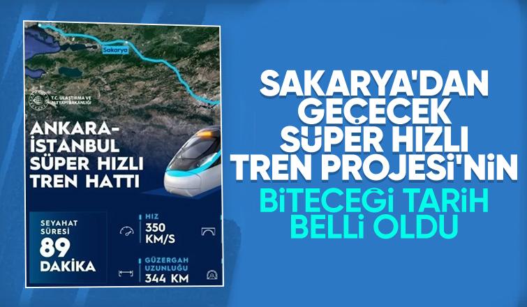 Sakarya'dan geçecek; Süper Hızlı Tren o tarihte hizmete girecek