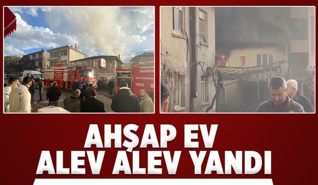 Ahşap ev yandı