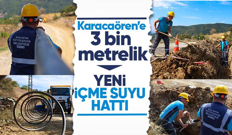 Karacaören'e yeni içme suyu hattı