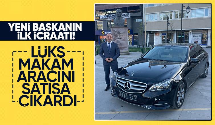 llk gününde tasarruf adımı attı: Makam aracını satışa çıkardı