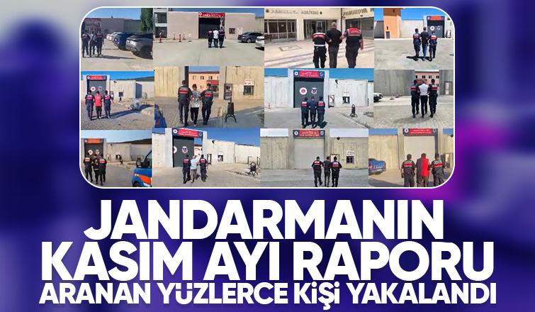 Jandarma Kasım ayı asayiş raporunu açıkladı