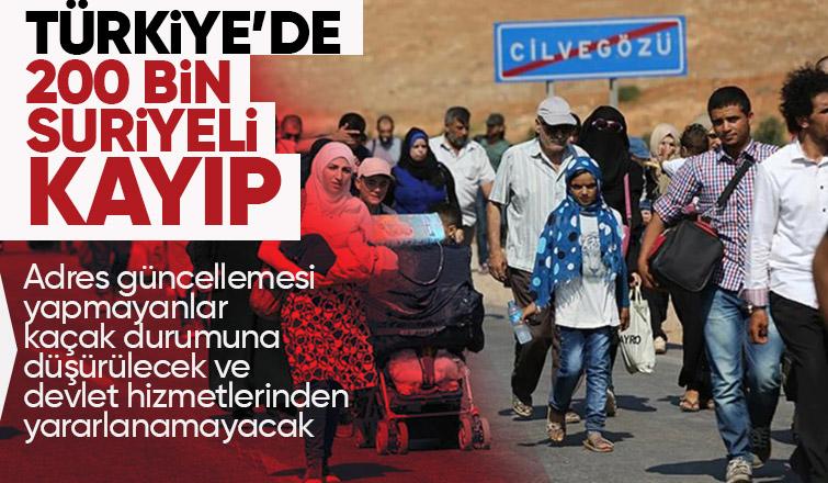 Türkiye'de 200 binden fazla Suriyeli adres kaydını yenilemedi